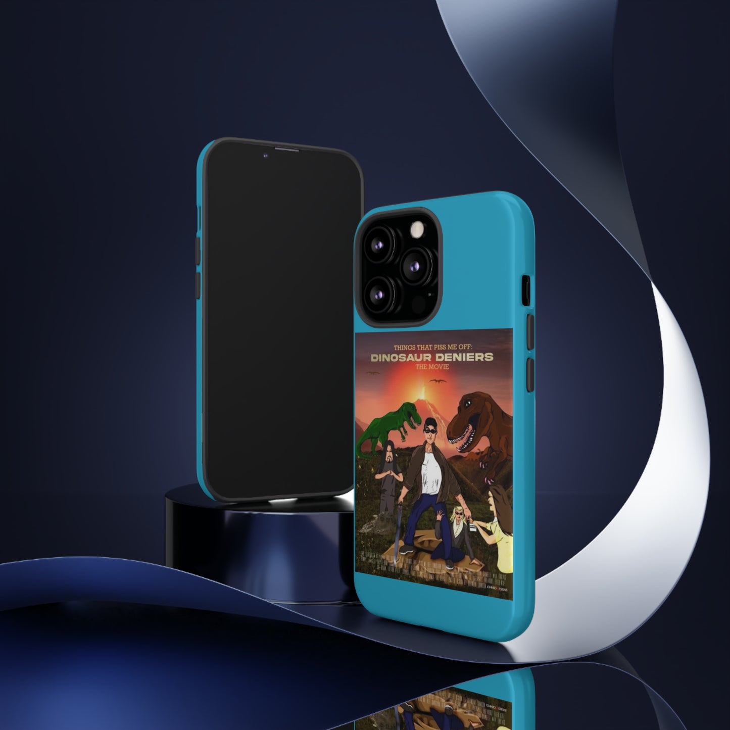 Dinosaur Deniers: The Movie Tough Phone Case (turquoise)