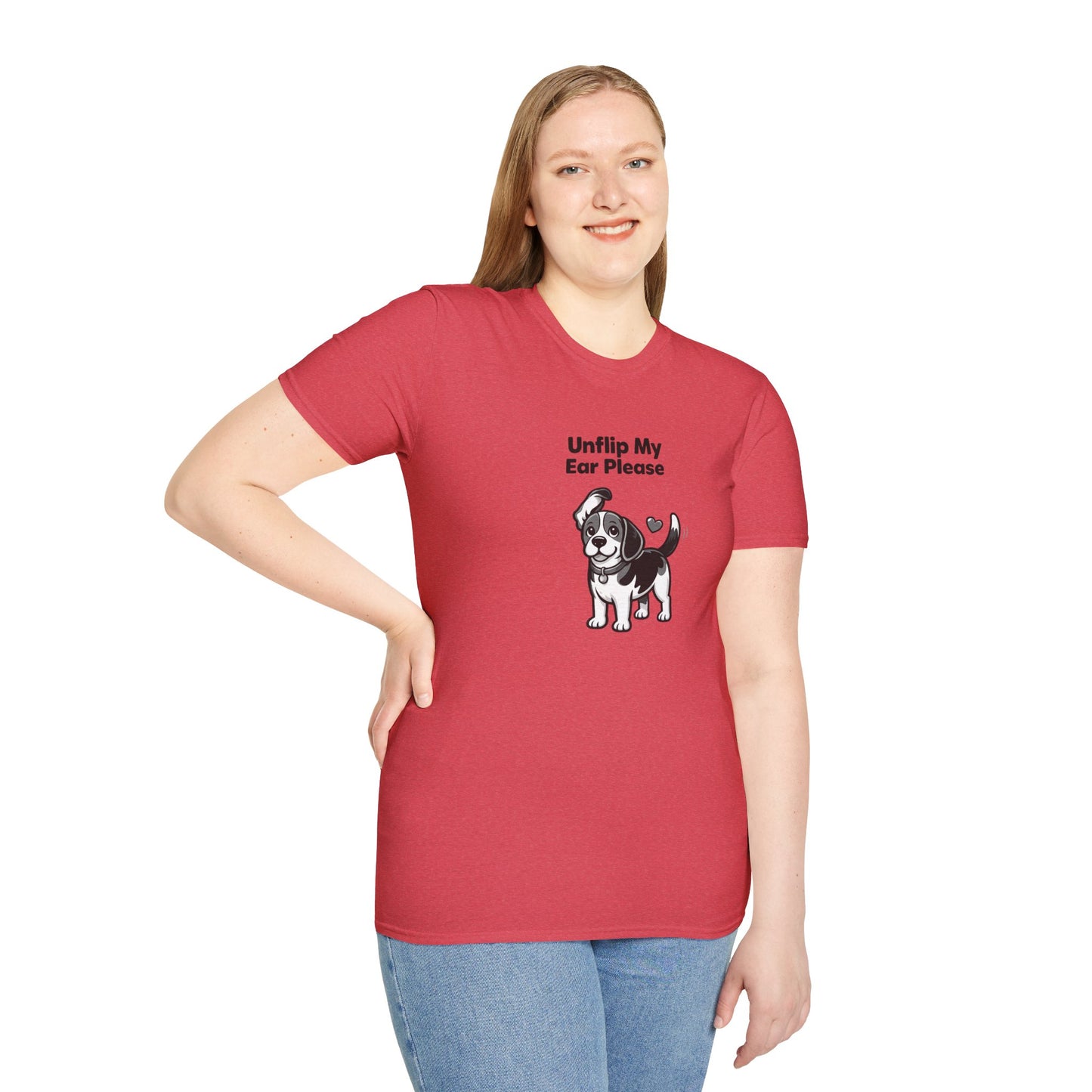 Unflip My Ear Please  —  Black And White Minimalist Family Collection For Adult Dog Lovers