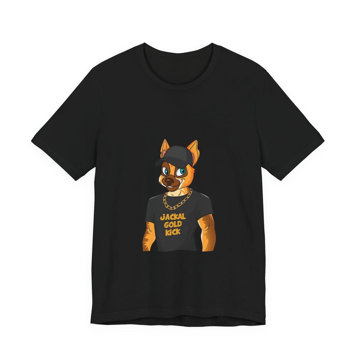 ‘Jackal Gold Kick’ Unisex Jersey Short Sleeve Tee