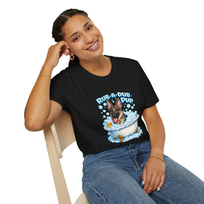 Rub-A-Dub Pup – Personalized Dog Spa T-Shirt – Paw Spa Days Remembered