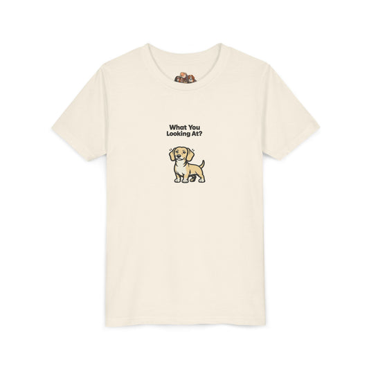 What You Looking At?  -- Youth Dog Lover Tee