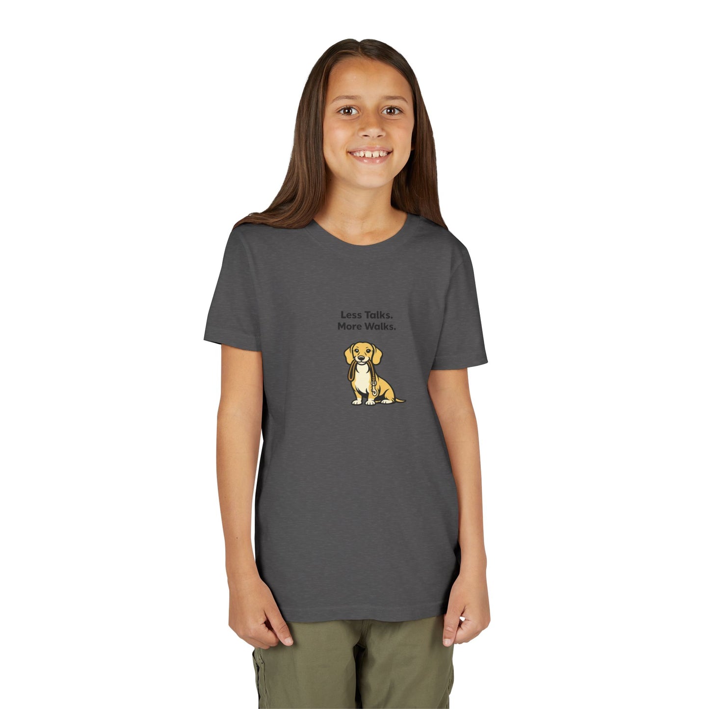 Less Talks. More Walks. -- Youth Dog Lover Tee