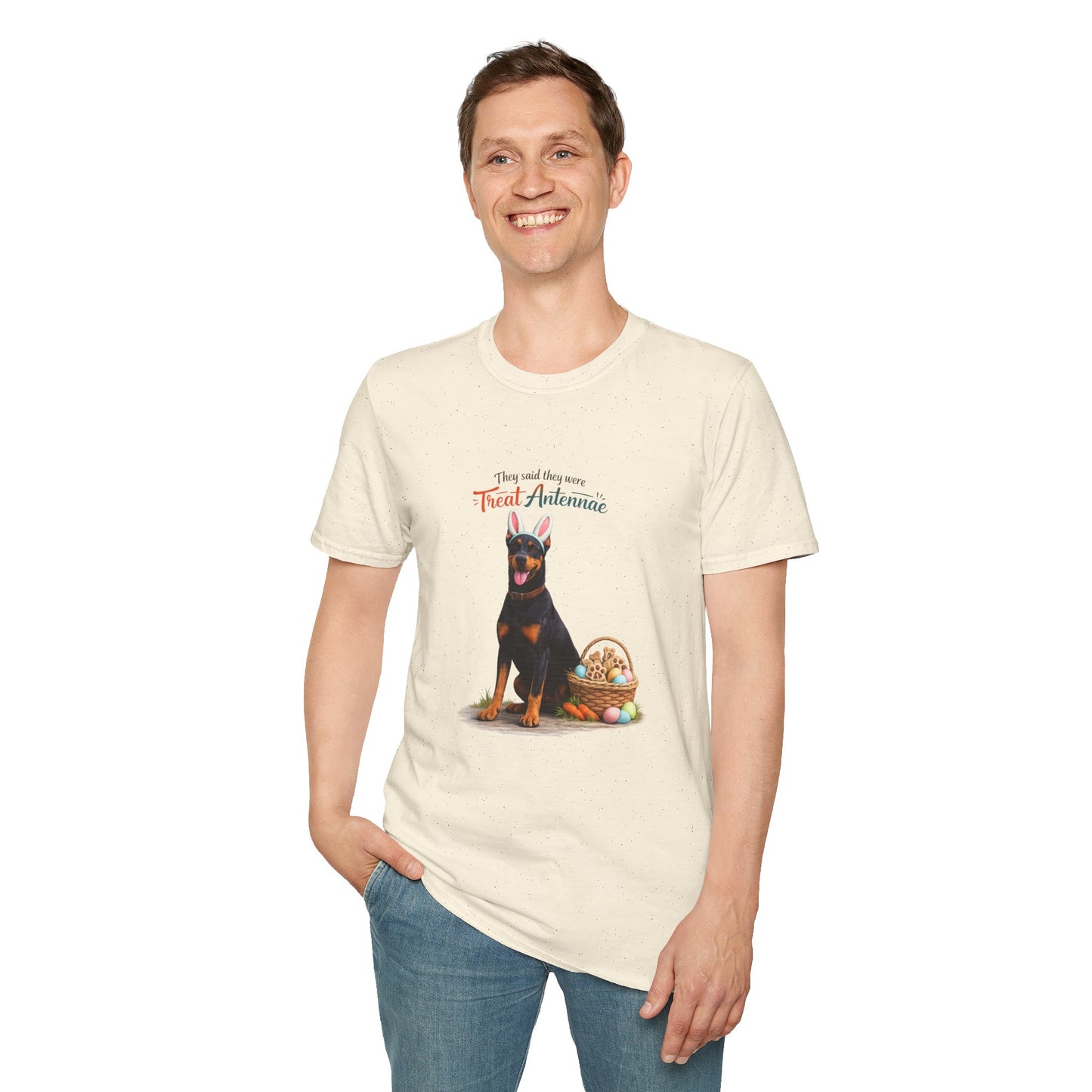 Doberman Treat Antenna™ – Easter Dog Lover Tee