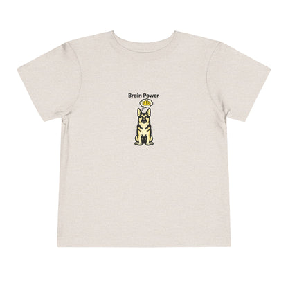 Brain Power  -- Toddler Dog Lover Tee