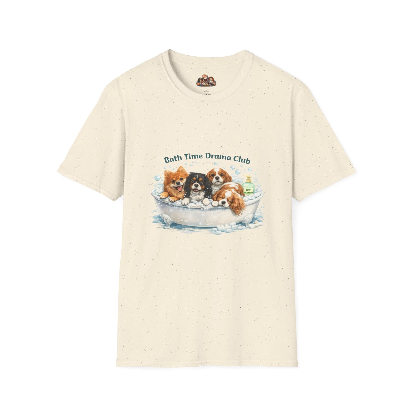 Bath Time Drama Club – Personalized Dog Spa T-Shirt – Paw Spa Days Remembered
