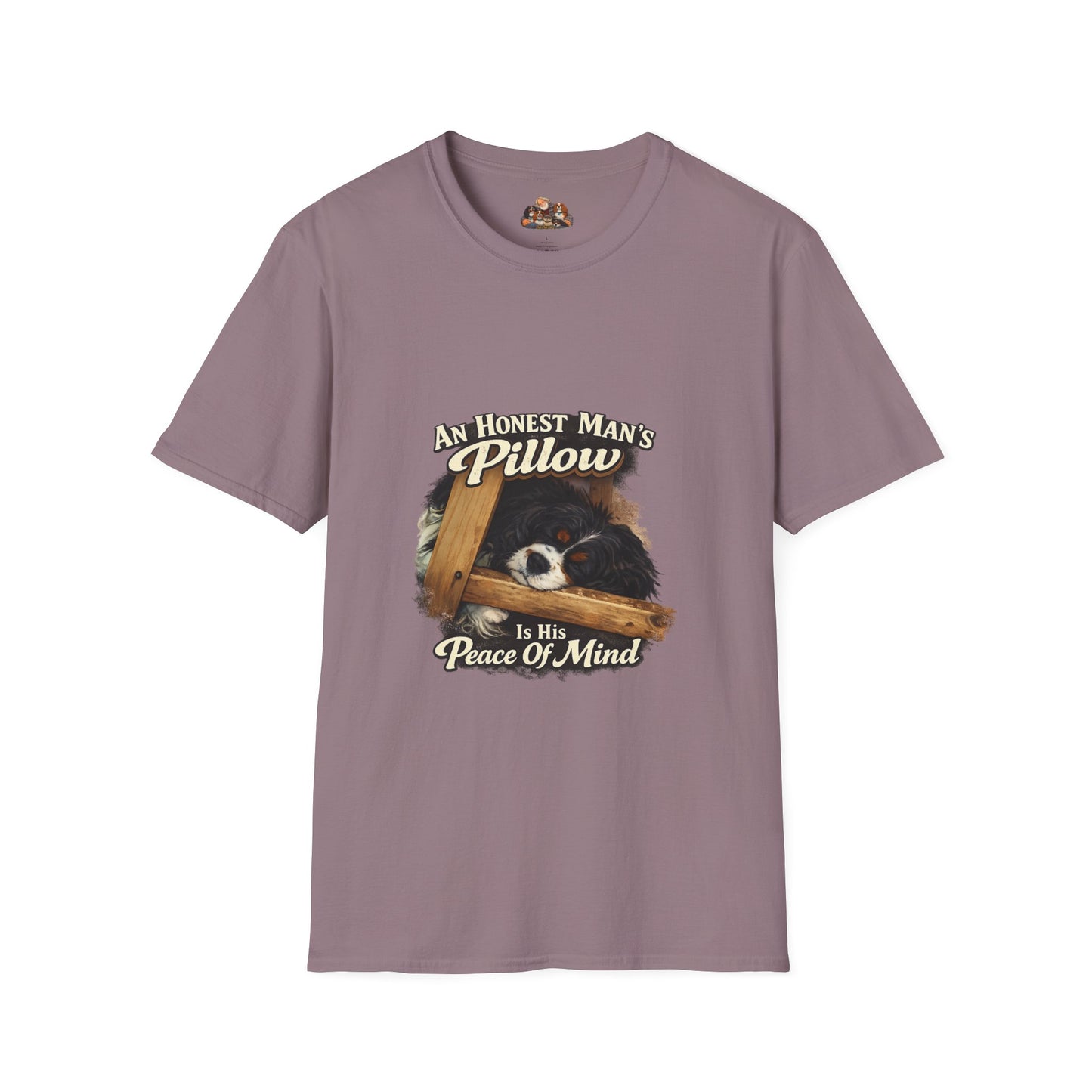 An Honest Man's Pillow Is His Peace Of Mind  —  Dog Lover T-Shirt