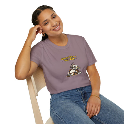 Relax Like A Bulldog  —  Soft-Color Minimalist Family Collection For Adult Dog Lovers