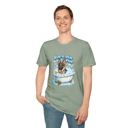 Rub-A-Dub Pup – Personalized Dog Spa T-Shirt – Paw Spa Days Remembered