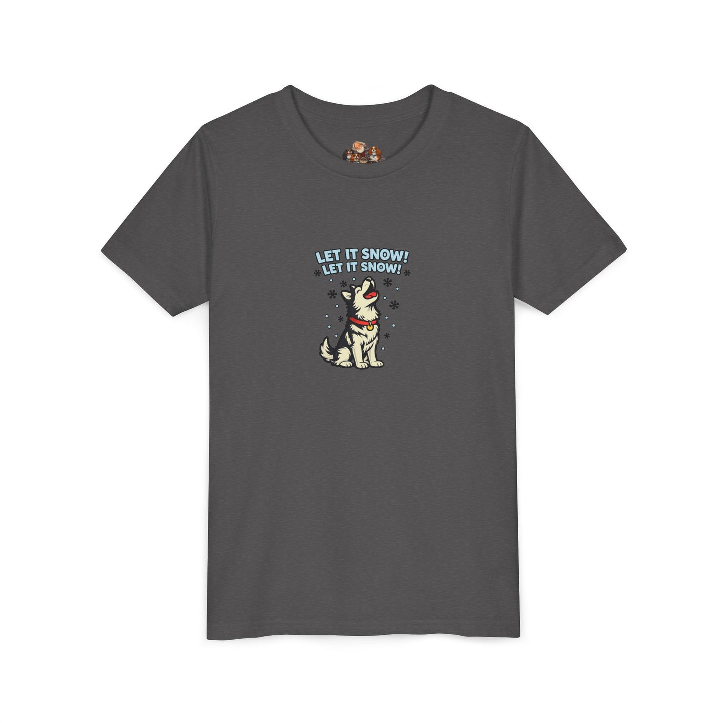 Let It Snow! Let It Snow! -- Youth Dog Lover Tee