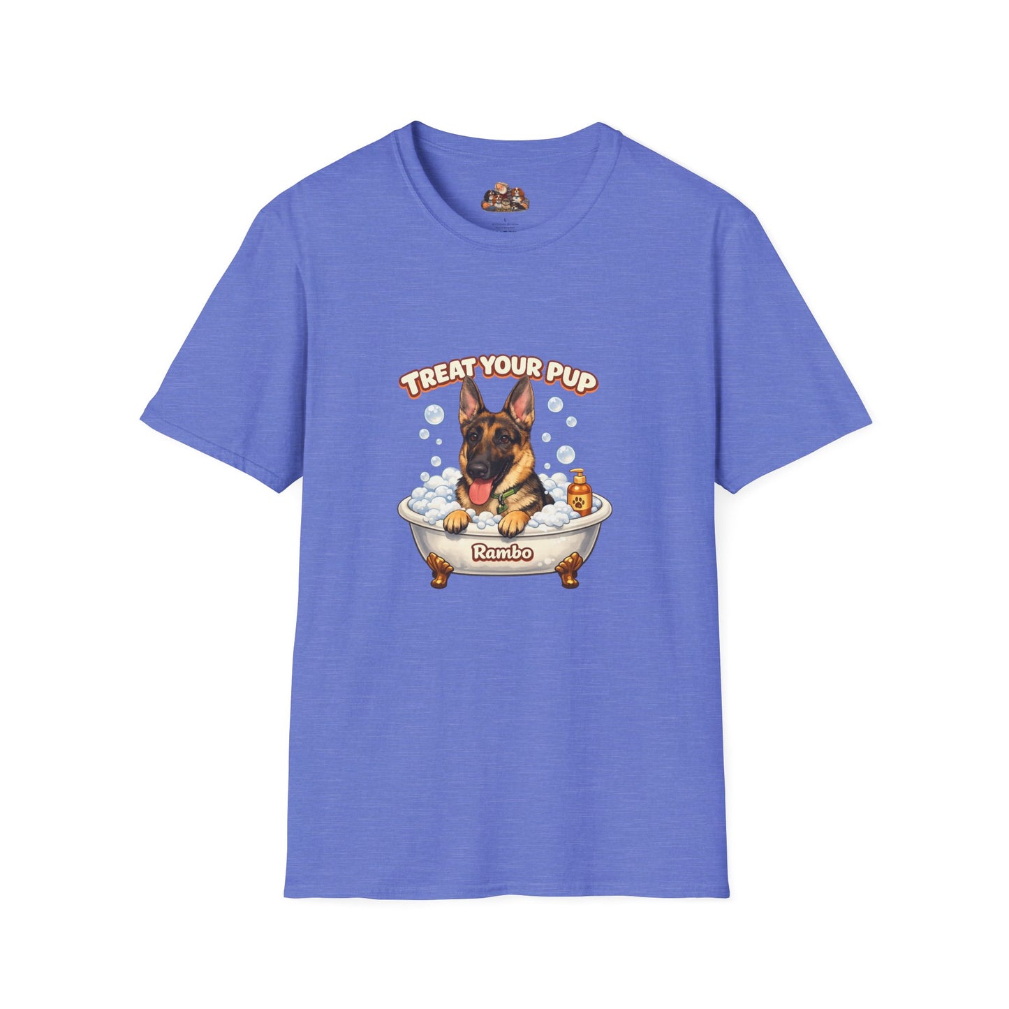 Bath Time Survivor – Personalized Dog Spa T-Shirt – Paw Spa Days Remembered