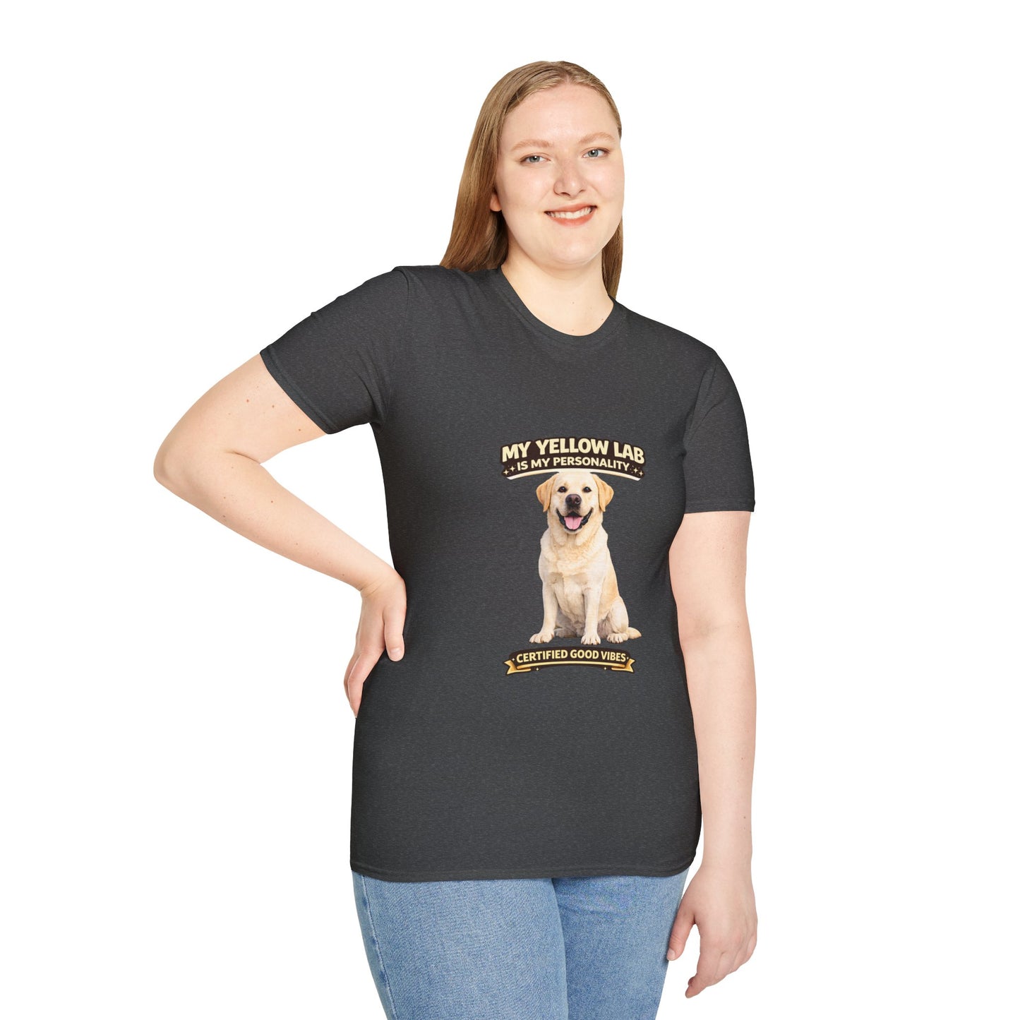 My Yellow Lab is My Personality – Certified Good Vibes – Personalized Dog Breed Shirt