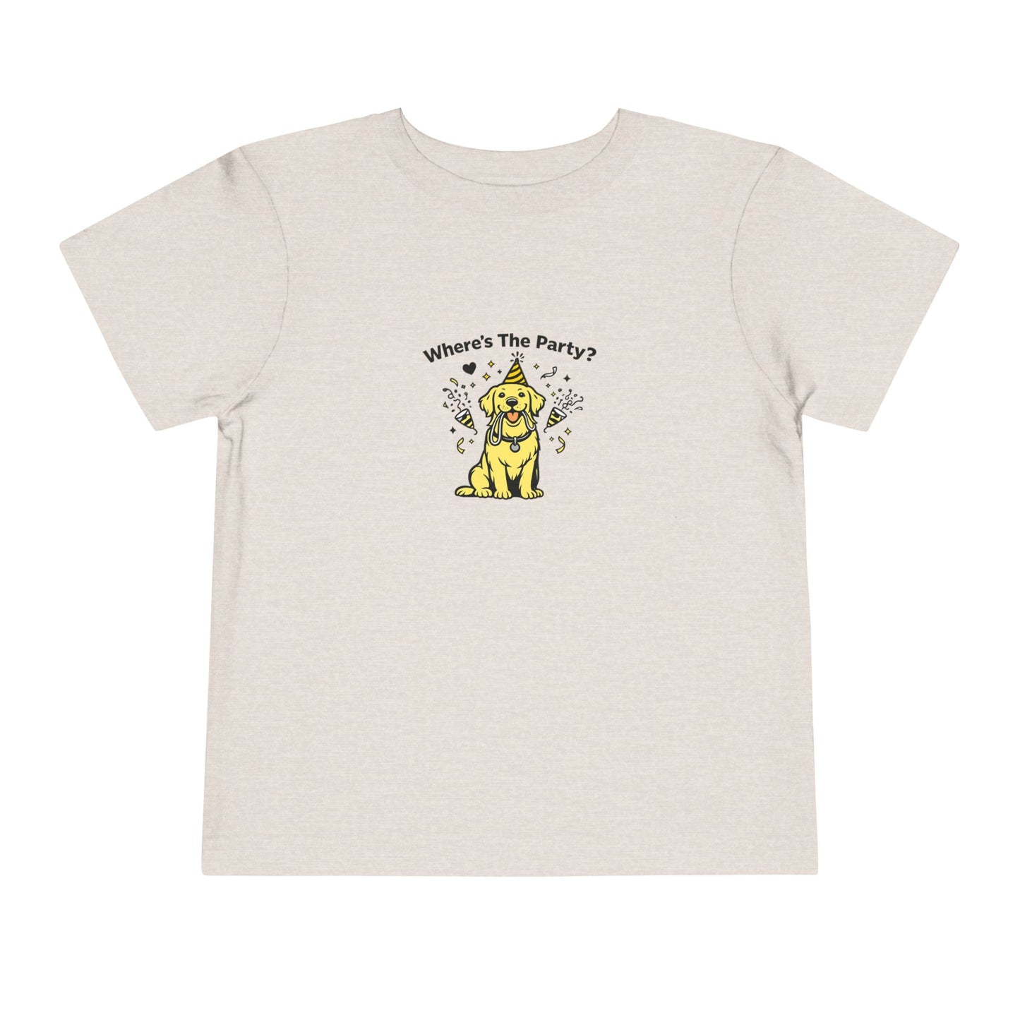 Where's The Party?  -- Toddler Dog Lover Tee