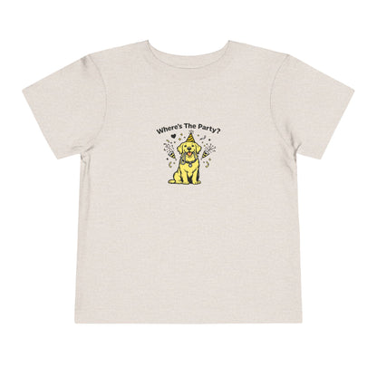 Where's The Party?  -- Toddler Dog Lover Tee