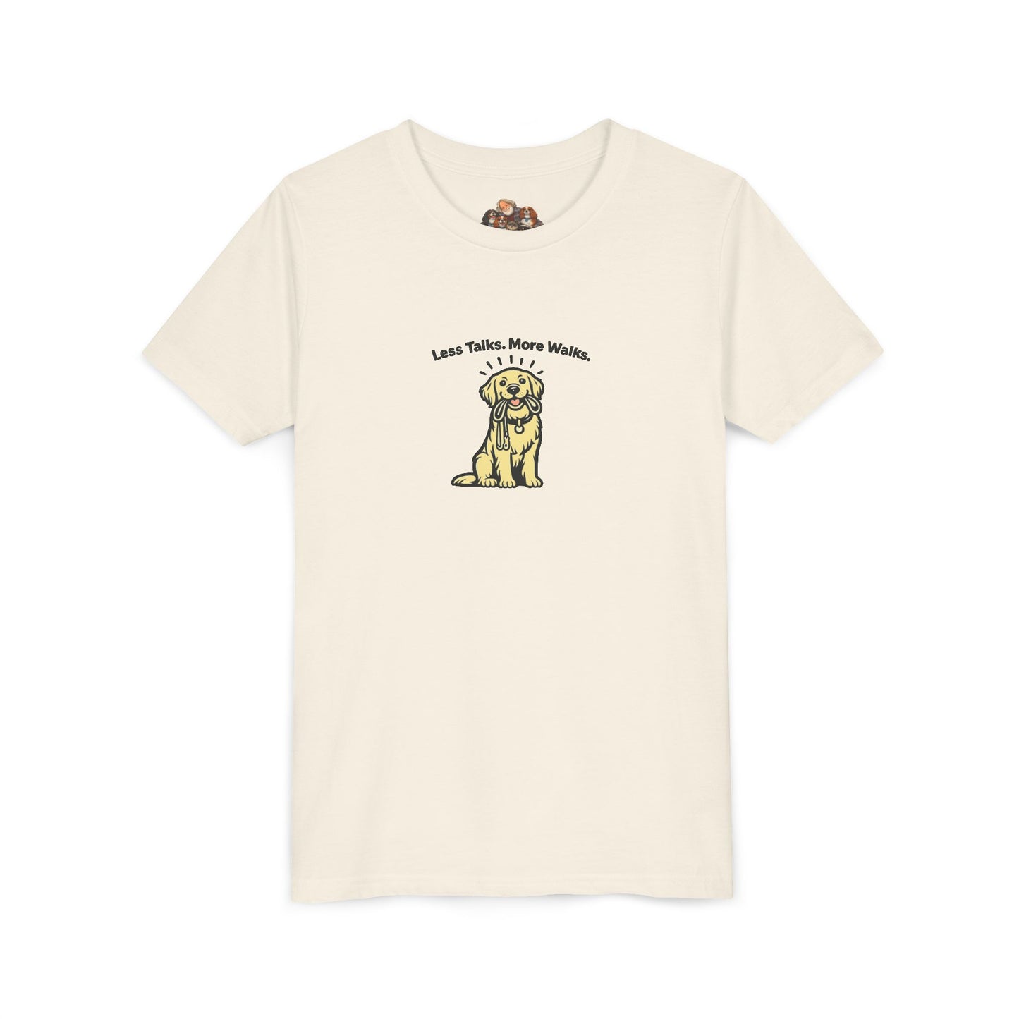 Less Talks. More Walks. -- Youth Dog Lover Tee