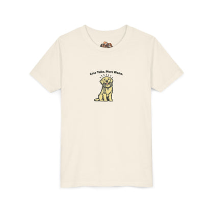 Less Talks. More Walks. -- Youth Dog Lover Tee