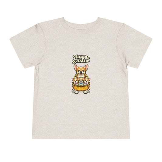 Chihuahua Family Happy Easter -- Toddler Dog Lover Tee