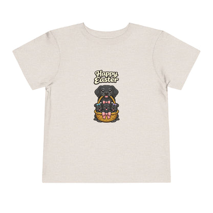 Black Labrador Retriever Family Happy Easter -- Toddler Dog Lover Tee