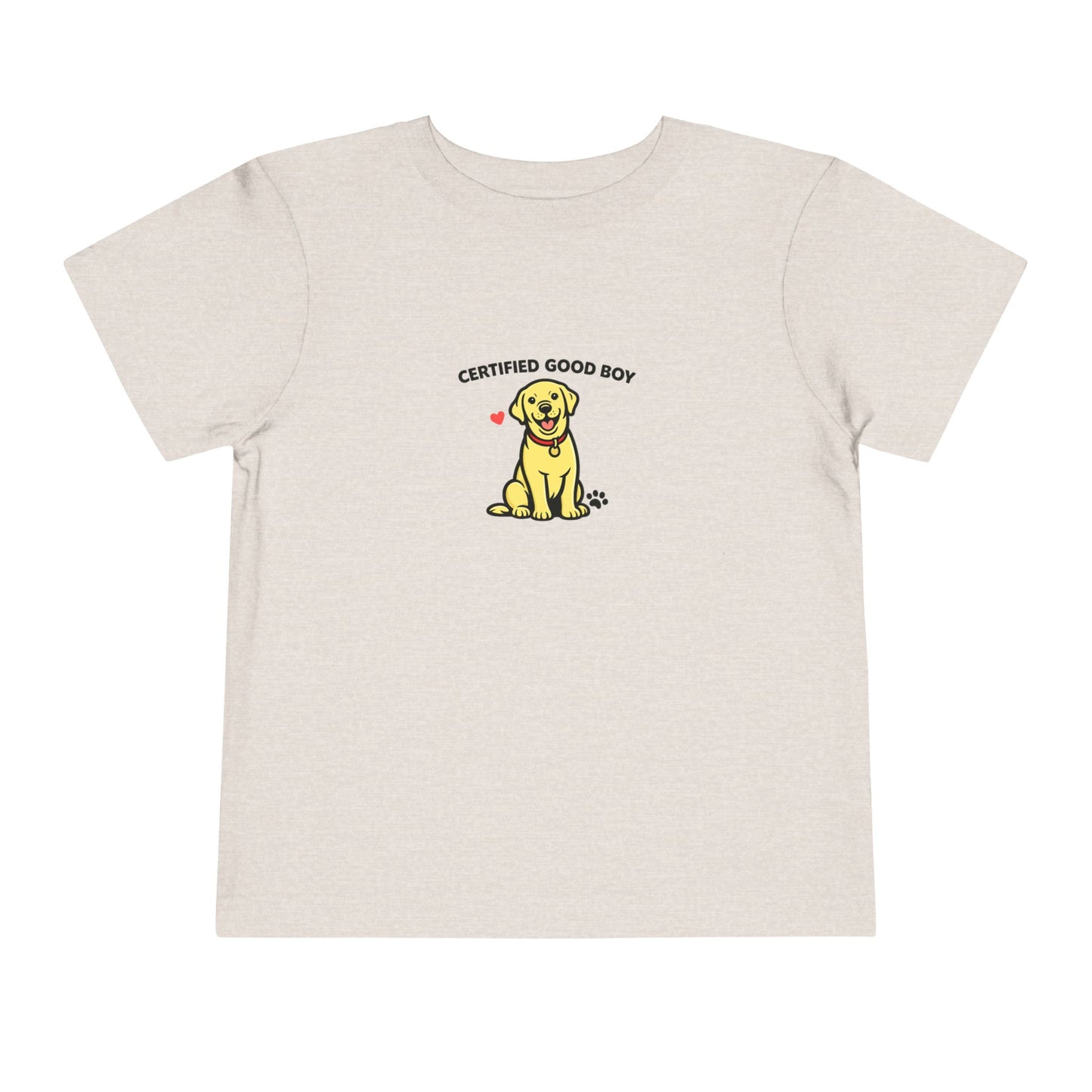 Certified Good Boy-- Toddler Dog Lover Tee