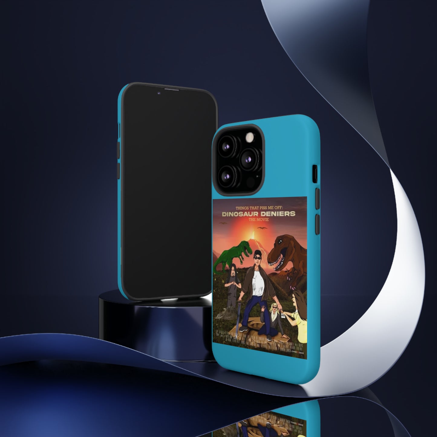 Dinosaur Deniers: The Movie Tough Phone Case (turquoise)