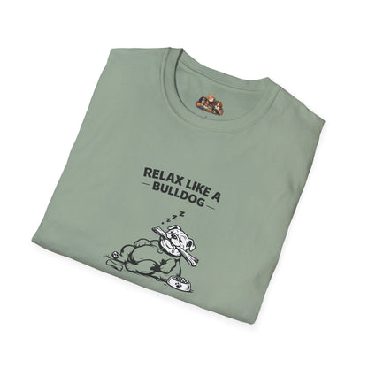 Relax Like A Bulldog  —  Black And White Minimalist Family Collection For Adult Dog Lovers
