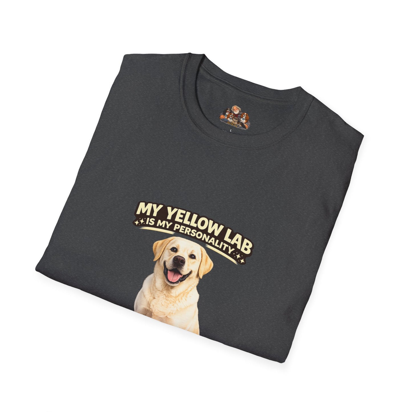 My Yellow Lab is My Personality – Snack Driven. Love Powered. – Personalized Dog Breed Shirt