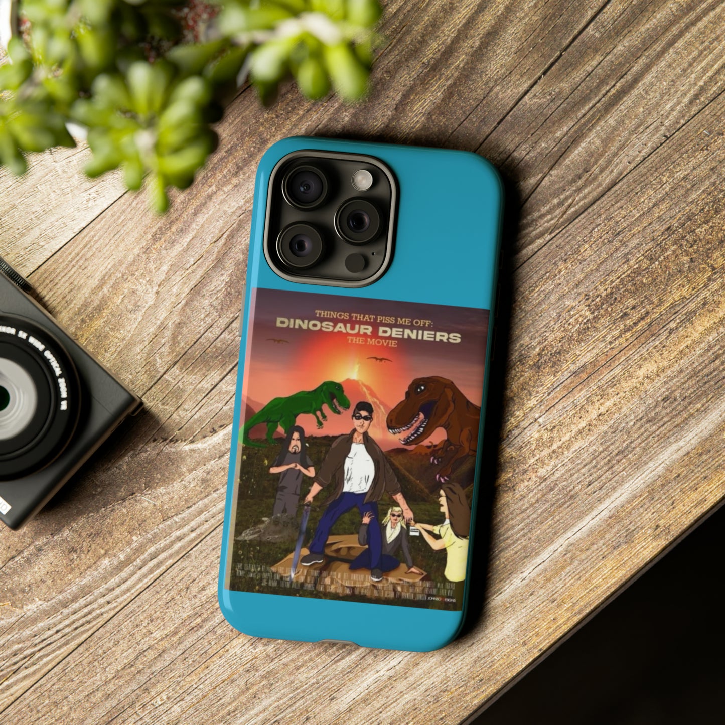 Dinosaur Deniers: The Movie Tough Phone Case (turquoise)