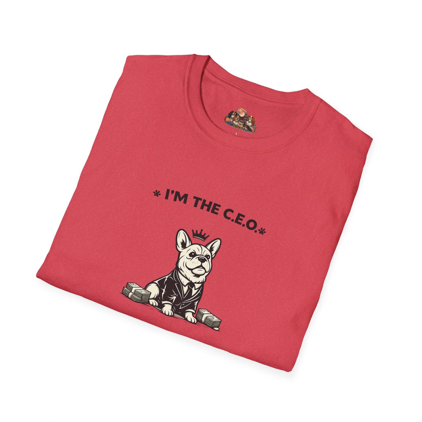I'm The C.E.O. -- Black And White Minimalist Family Collection For Adult Dog Lovers