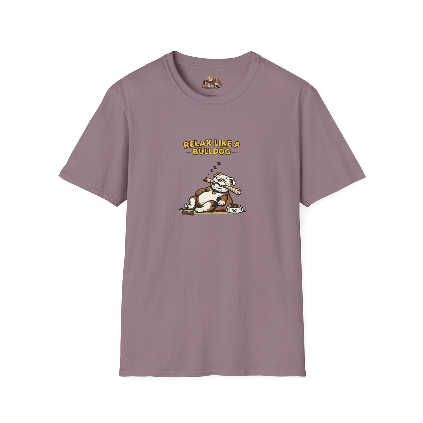 Relax Like A Bulldog  —  Soft-Color Minimalist Family Collection For Adult Dog Lovers