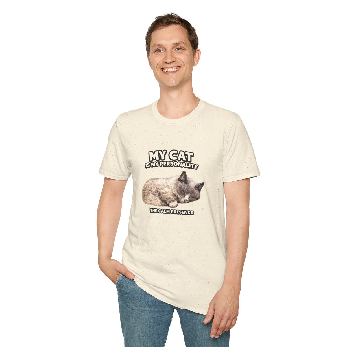 My Cat Is My Personality – "The Calm Presence" – Personalized Custom Cat Shirt