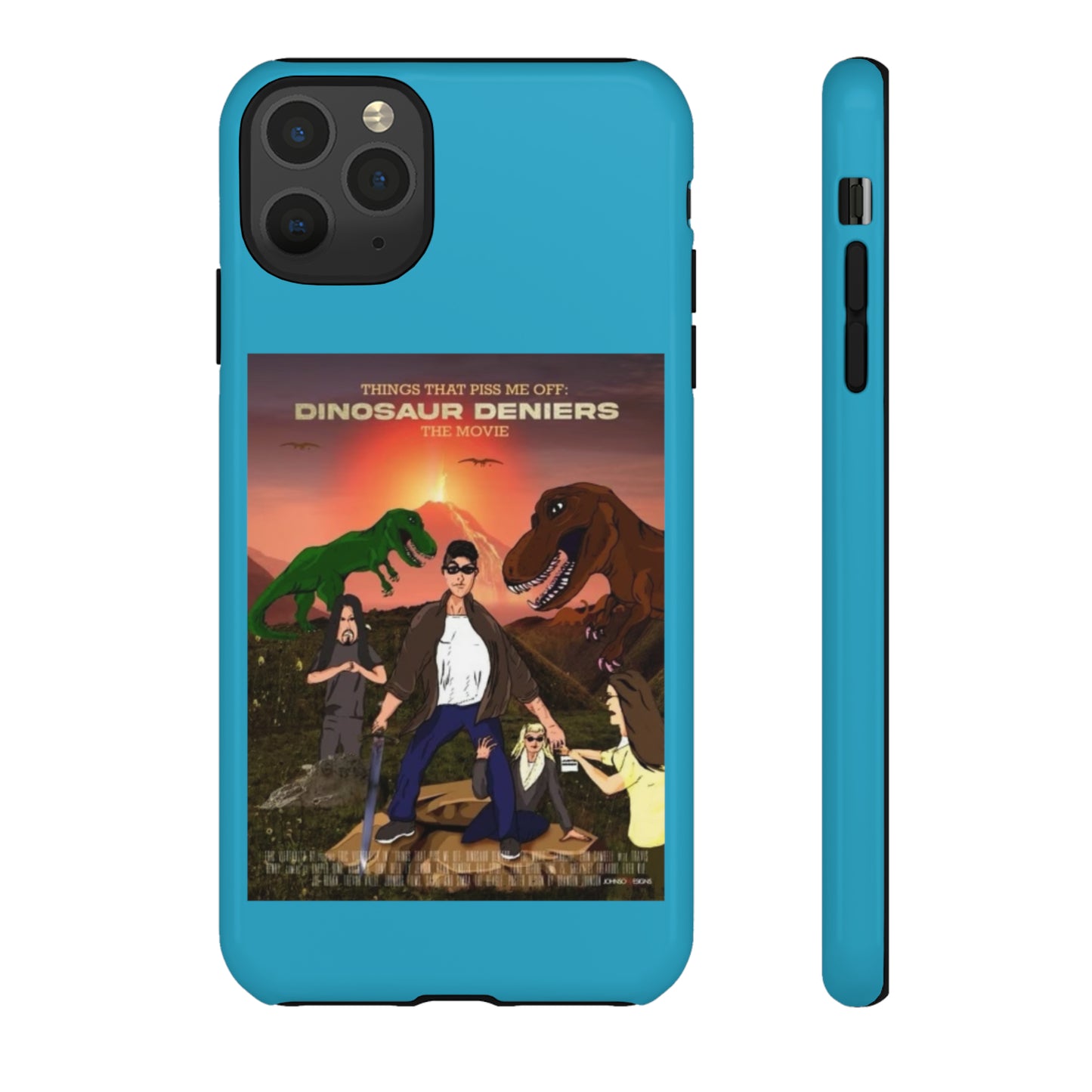 Dinosaur Deniers: The Movie Tough Phone Case (turquoise)