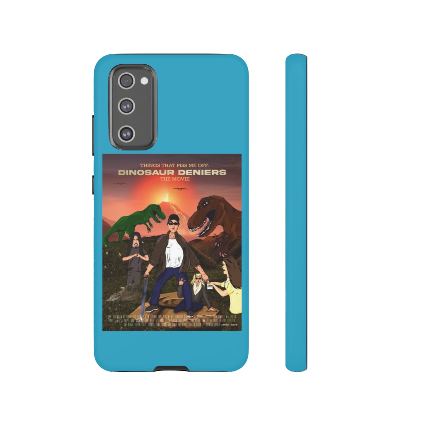 Dinosaur Deniers: The Movie Tough Phone Case (turquoise)