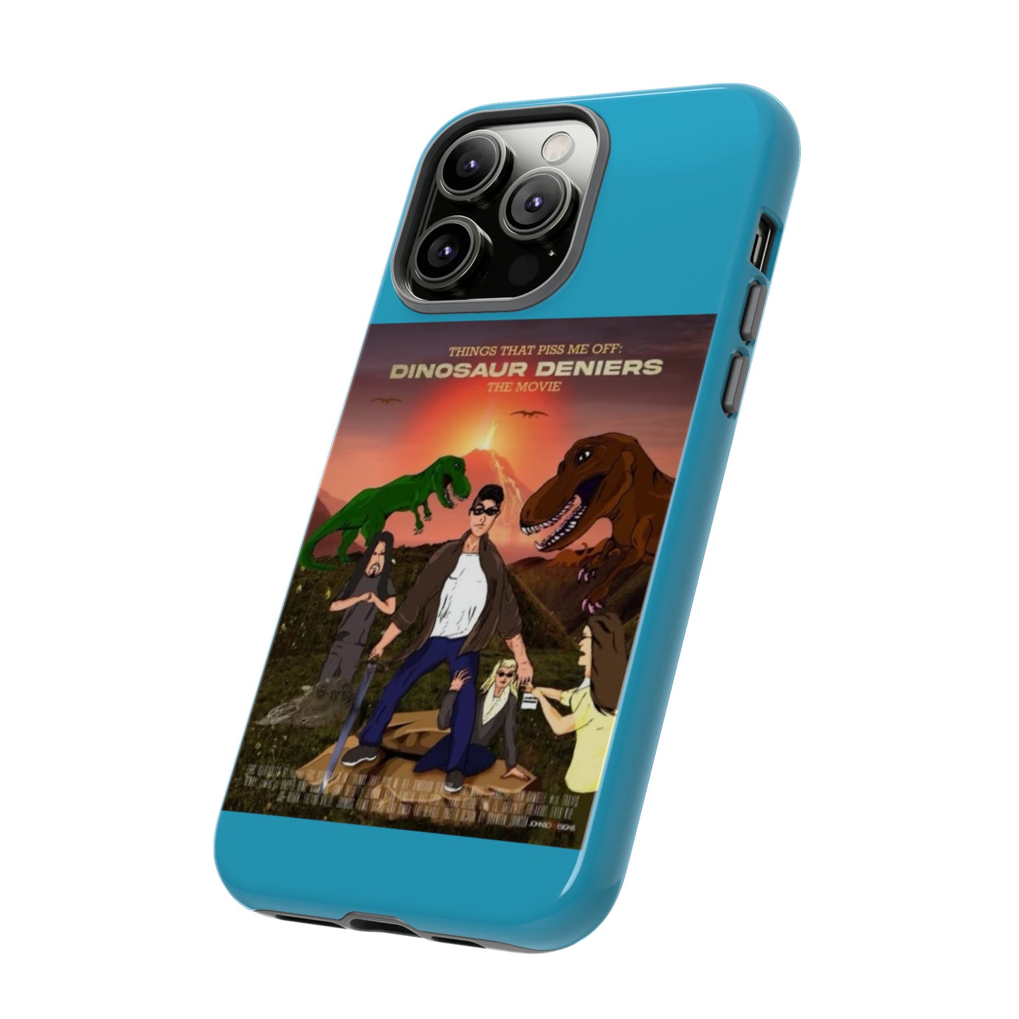 Dinosaur Deniers: The Movie Tough Phone Case (turquoise)