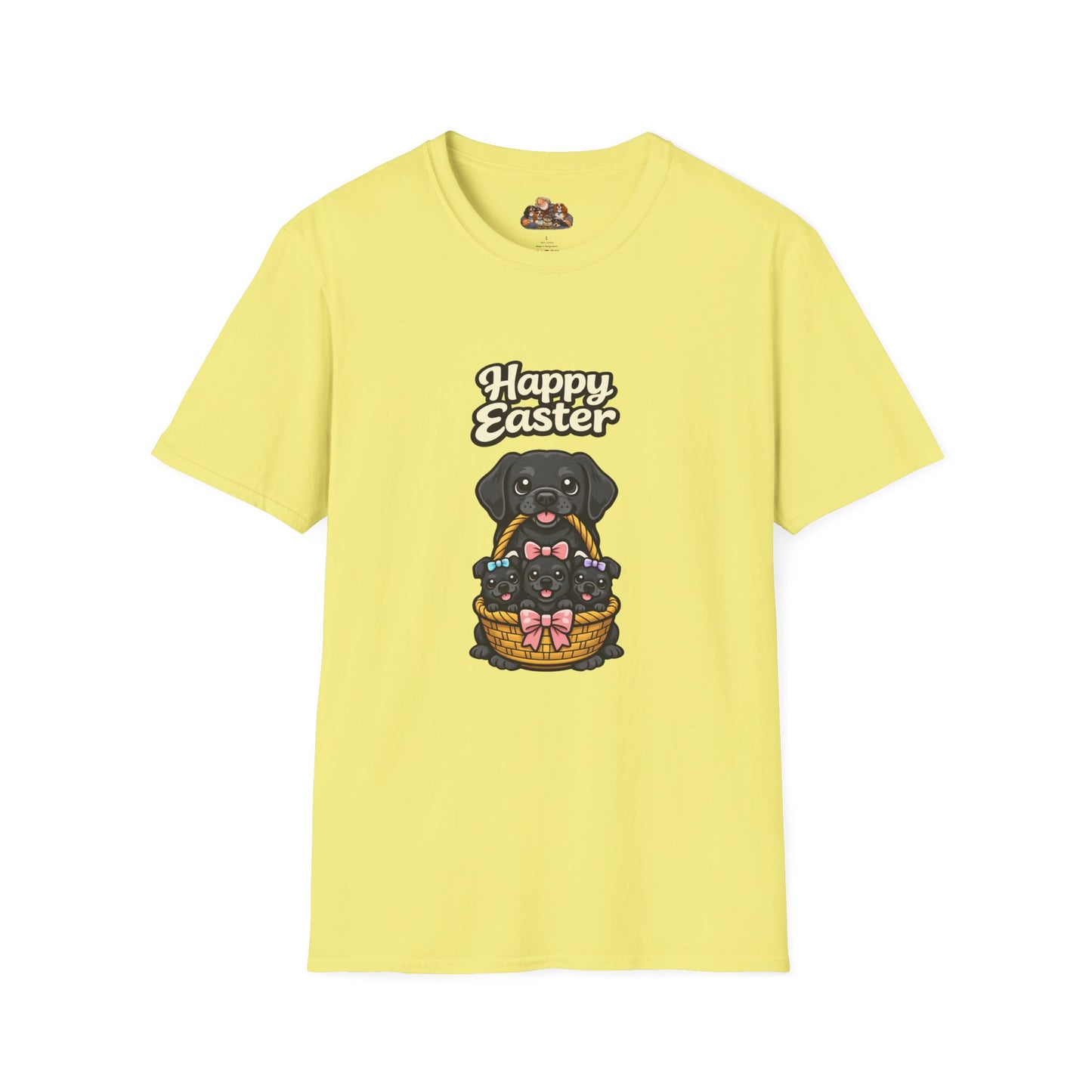 Black Labrador Family "Happy Easter"