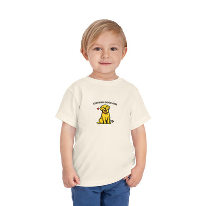 Certified Good Girl -- Toddler Dog Lover Tee