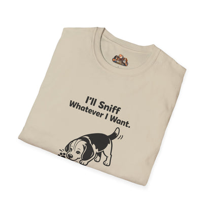 I'll Sniff Whatever I Want  —  Black And White Minimalist Family Collection For Adult Dog Lovers