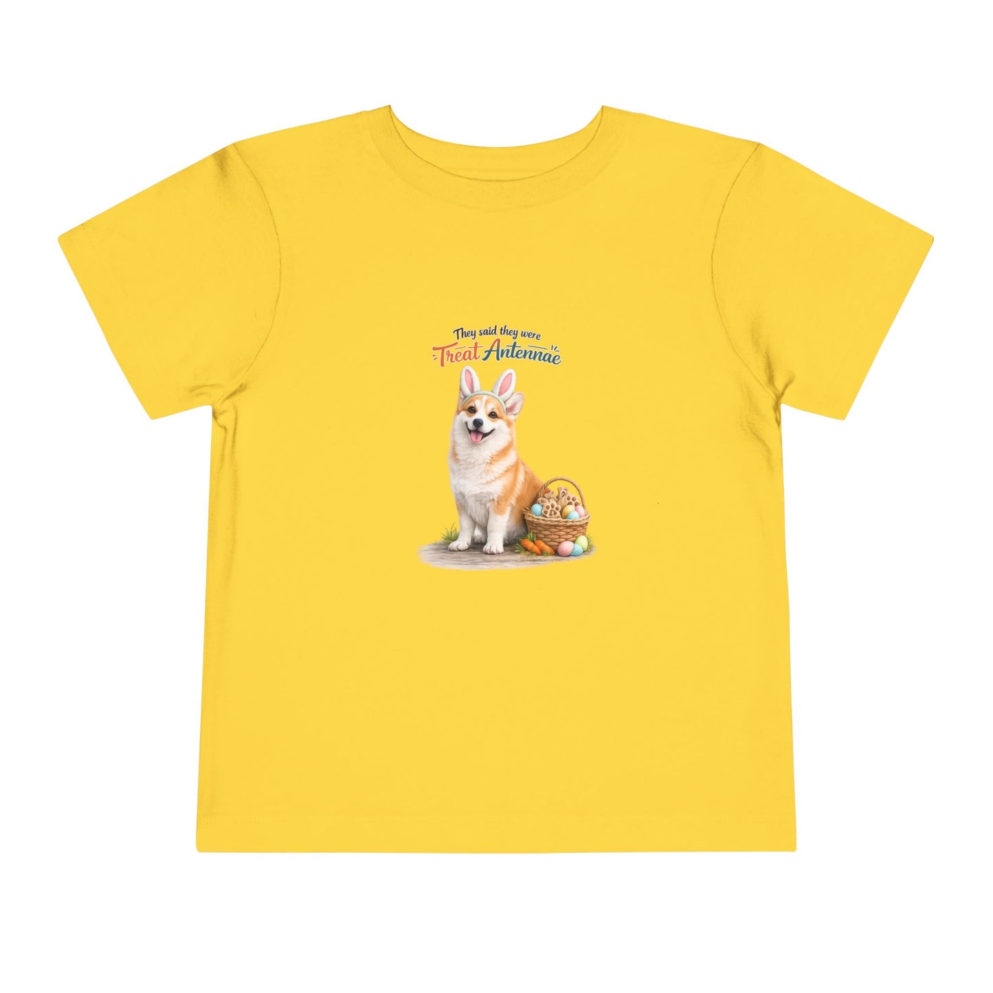 Corgi Treat Antennae™ -- Toddler Dog Lover Tee