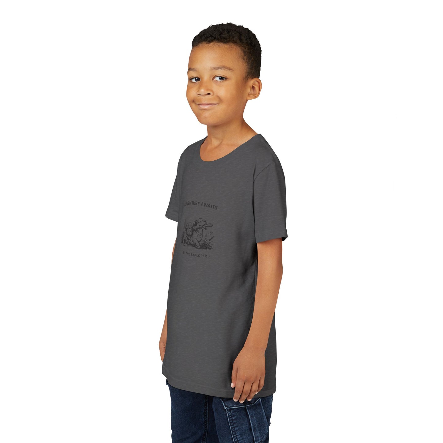 Adventure Awaits -- Youth Dog Lover Tee