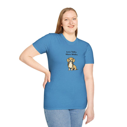 Beagle Less Talks. More Walks.  —  Soft-Color Minimalist Family Collection For Adult Dog Lovers