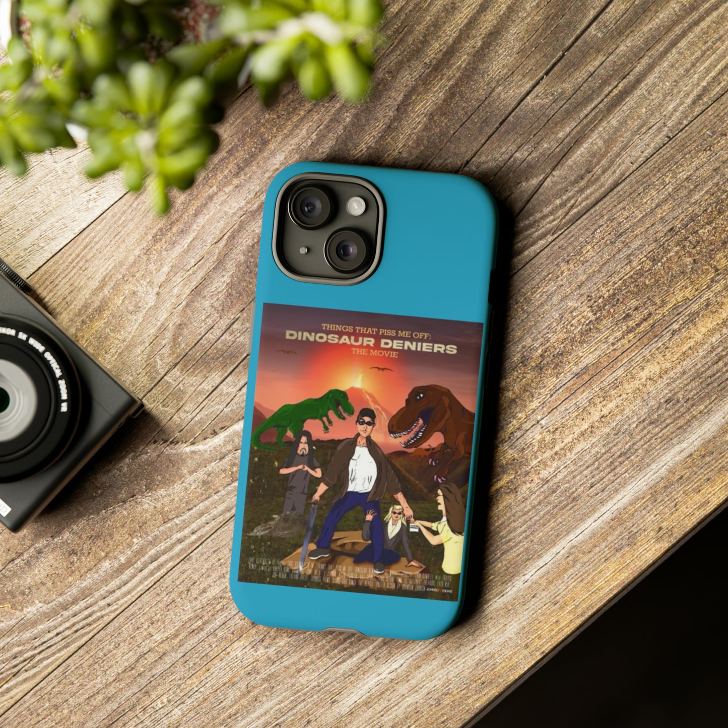 Dinosaur Deniers: The Movie Tough Phone Case (turquoise)