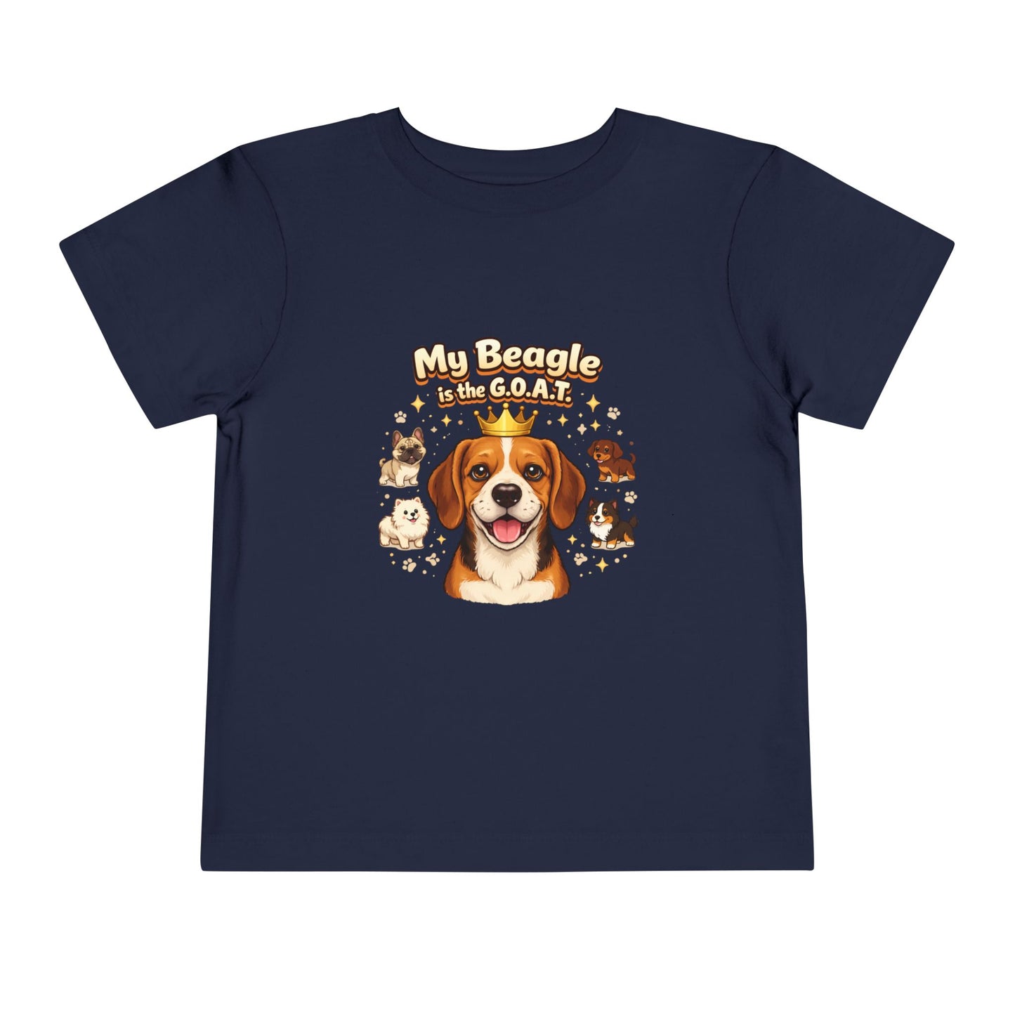 Let your toddler show their pride -- "My Beagle is the G.O.A.T." – Toddler T-Shirt