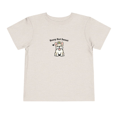 Bossy But Sweet -- Toddler Dog Lover Tee