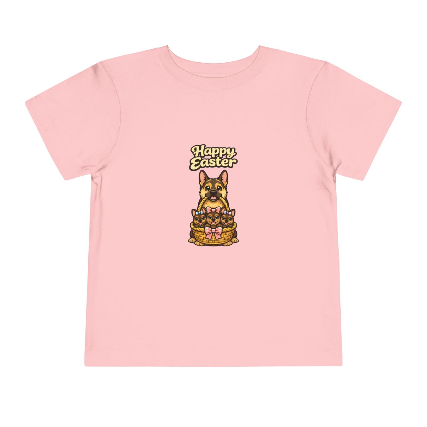German Shepherd Family Happy Easter -- Toddler Dog Lover Tee