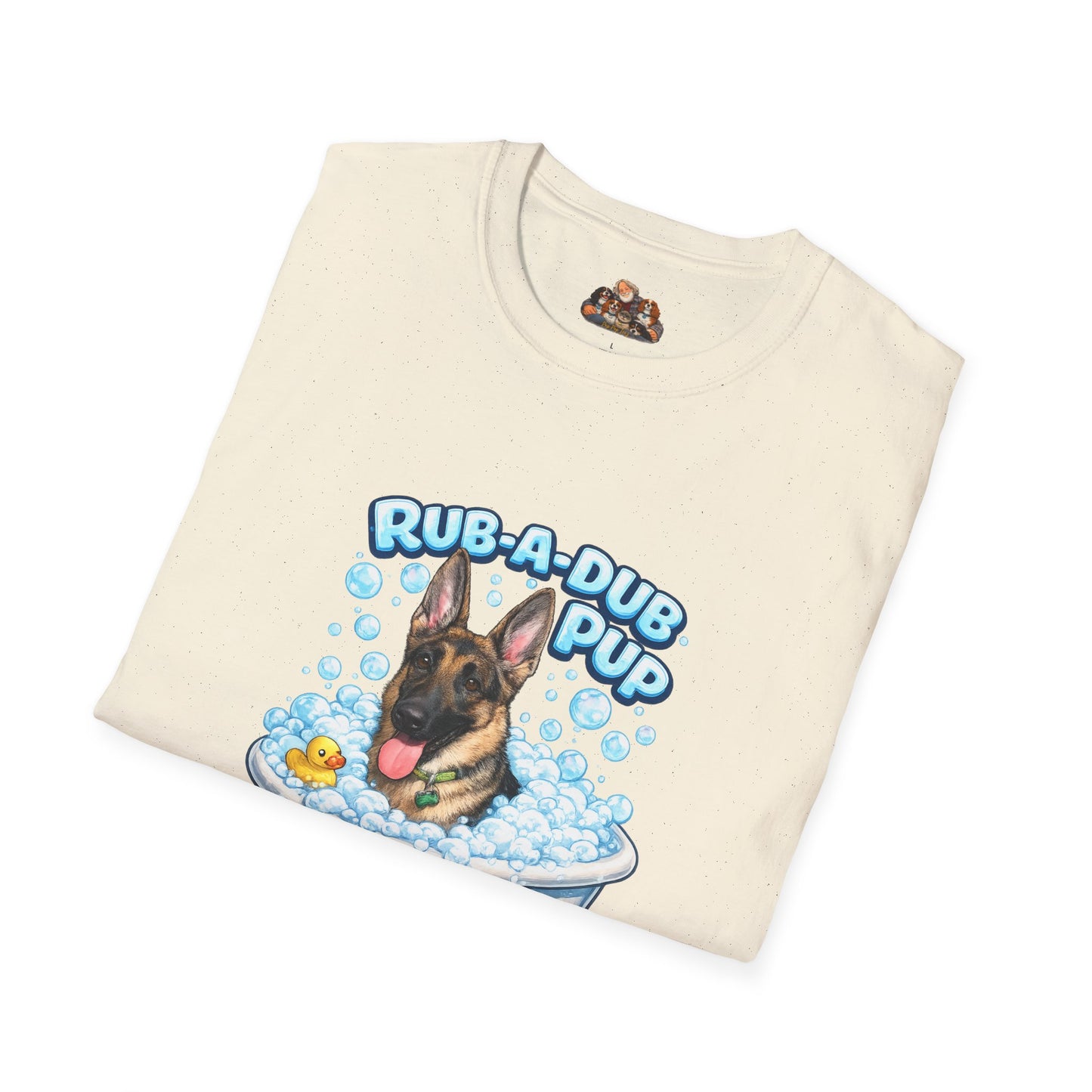 Rub-A-Dub Pup – Personalized Dog Spa T-Shirt – Paw Spa Days Remembered