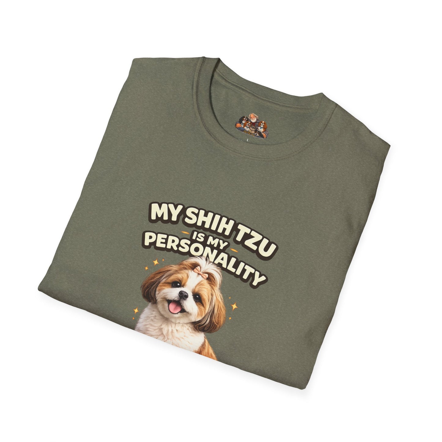 My Shih Tzu Is My Personality – Royally Relaxed – Personalized Dog Breed Tee