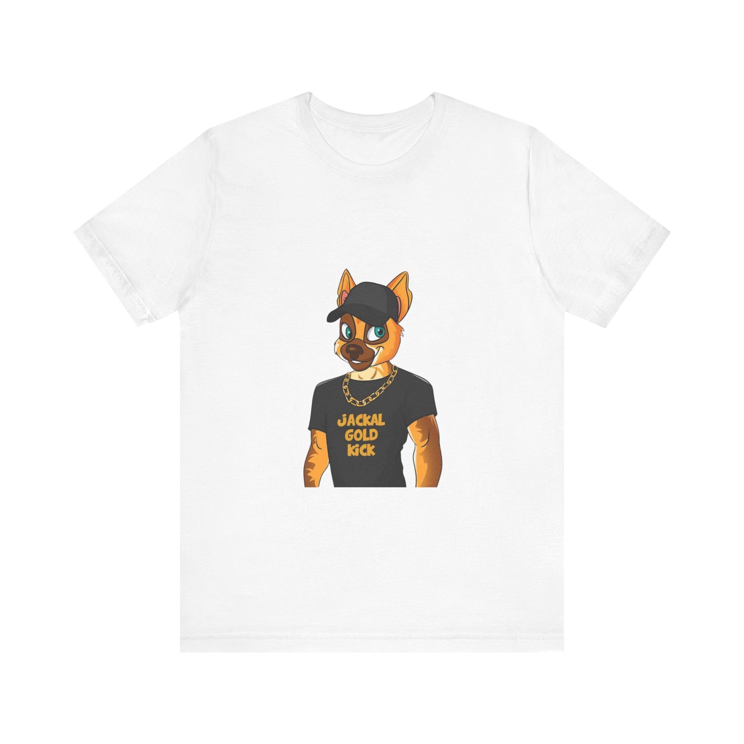 ‘Jackal Gold Kick’ Unisex Jersey Short Sleeve Tee