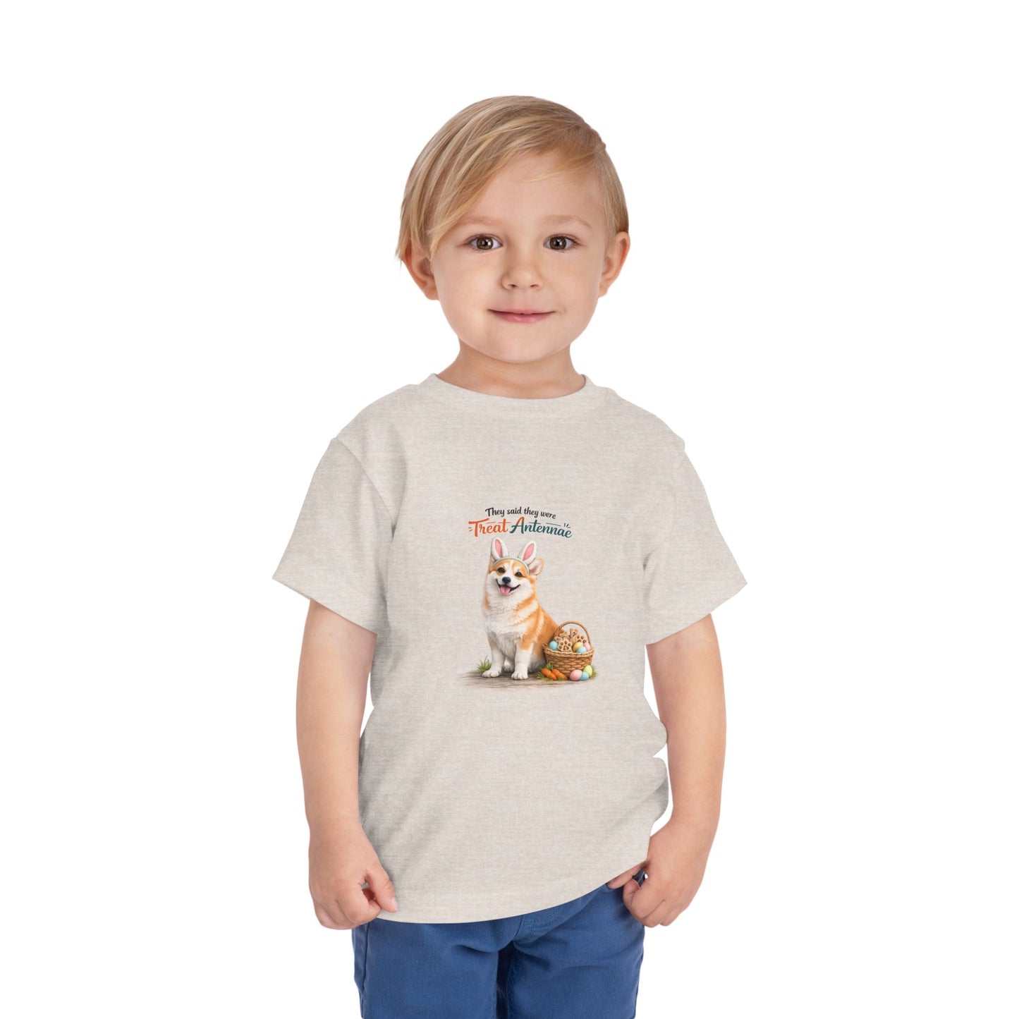 Corgi Treat Antennae™ -- Toddler Dog Lover Tee