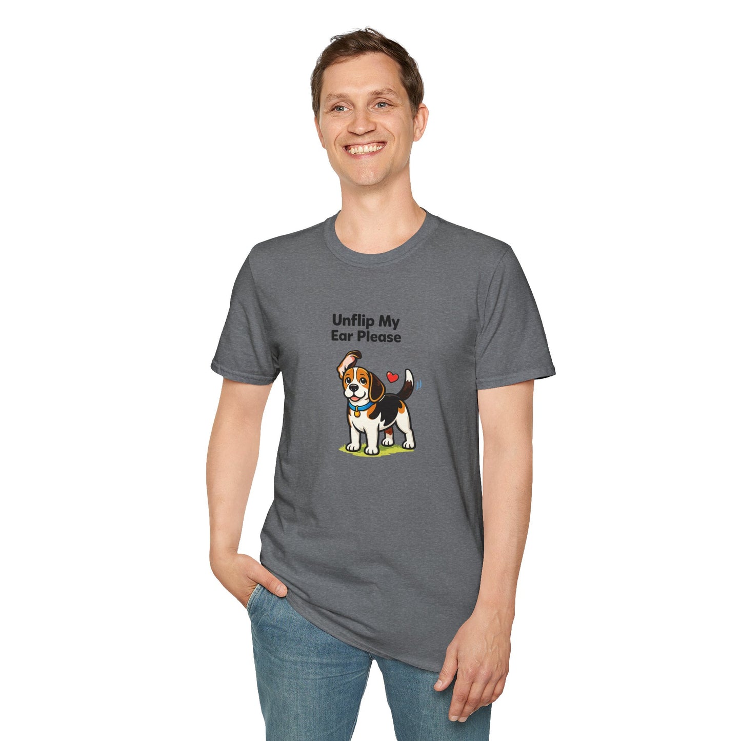 Unflip My Ear Please  — Soft-Color Minimalist Family Collection For Adult Dog Lovers