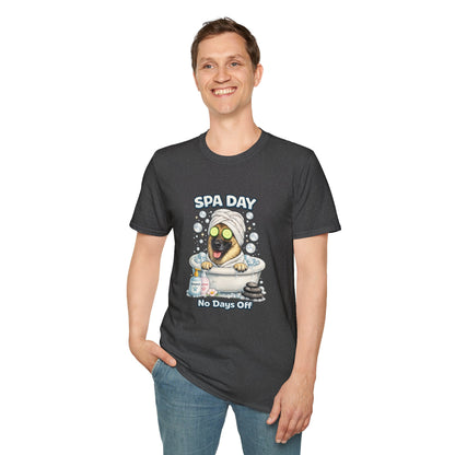 Spa Day No Days Off – Personalized Dog Spa T-Shirt – Paw Spa Days Remembered