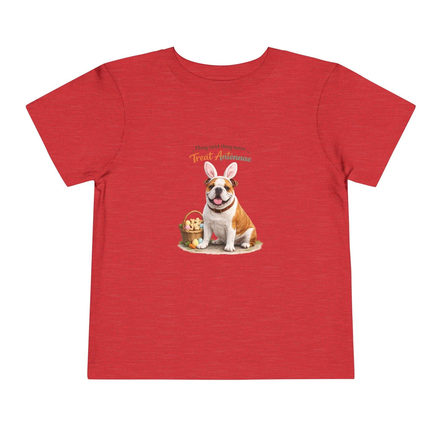 Bulldog Treat Antennae™ -- Toddler Dog Lover Tee