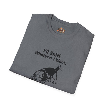 I'll Sniff Whatever I Want  —  Black And White Minimalist Family Collection For Adult Dog Lovers
